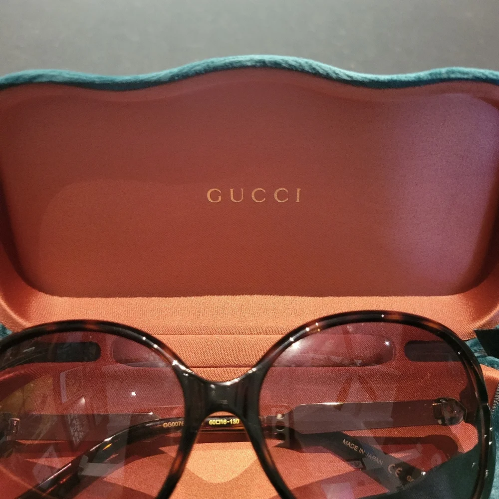 Gucci Women's Oversized Burgundy Gradient Sunglasses